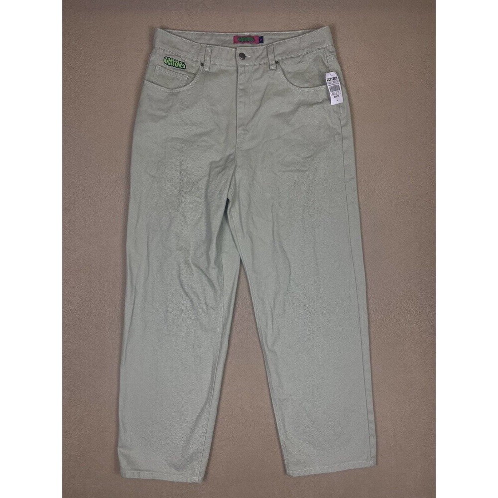 Empyre Tori Sage Skate Jean Womens 14 Relax Loose Fit Jeans Green Pockets NWT